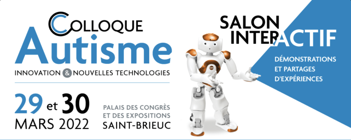 Affiche du colloque reprenant le nom, la thématique, les dates, le prix ainsi qu'une image de robot