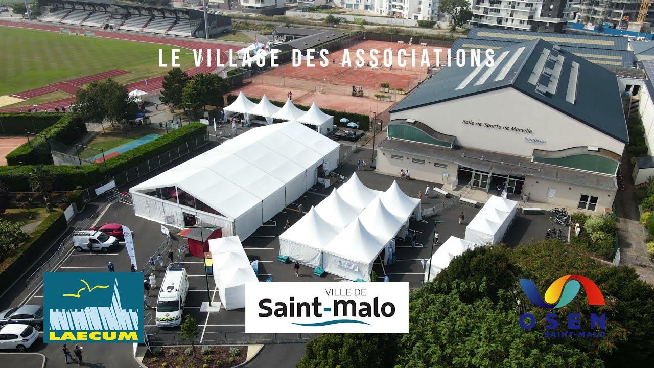 Village des associations de St Malo vu du ciel