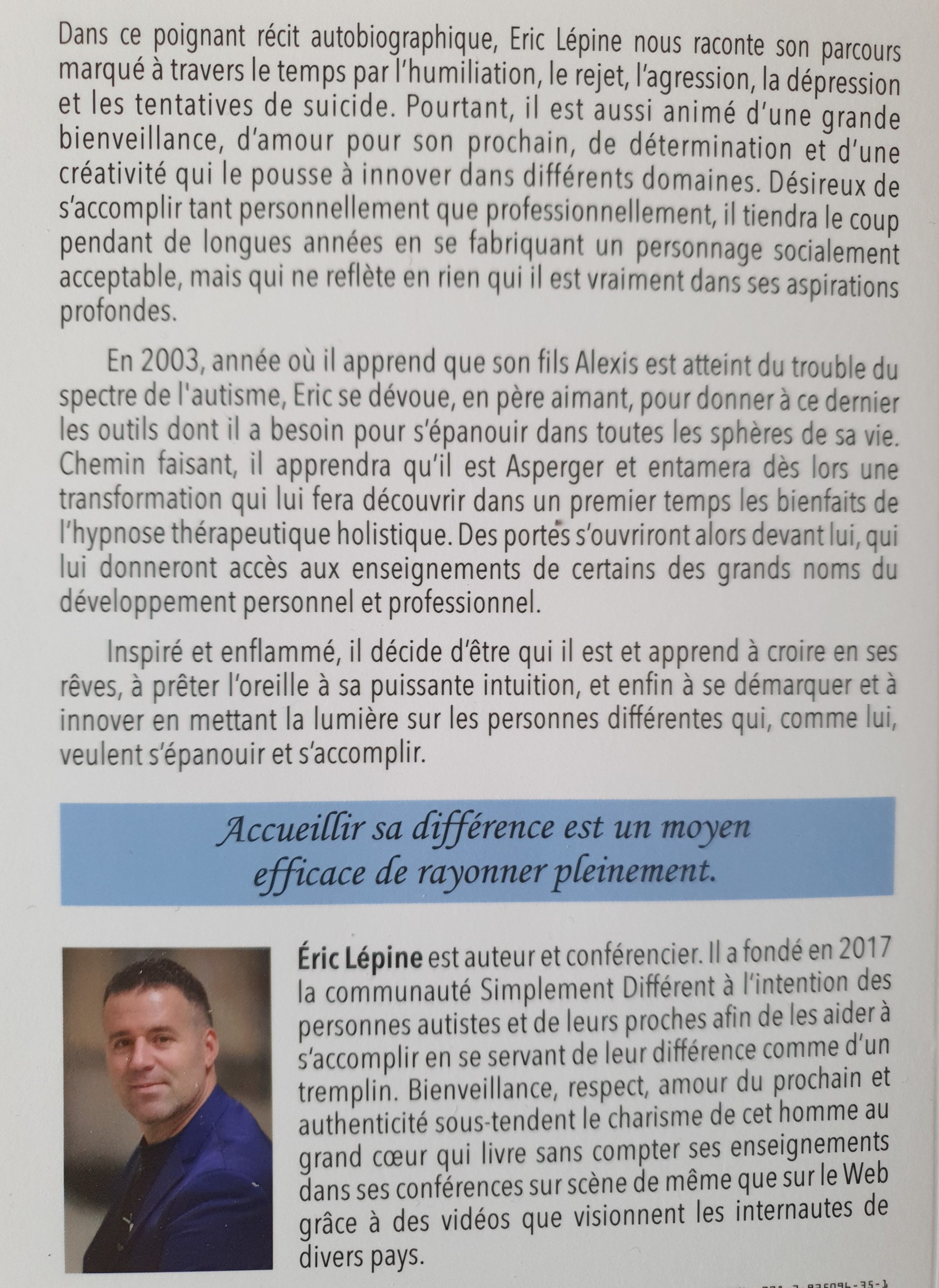 livre simplement différent 